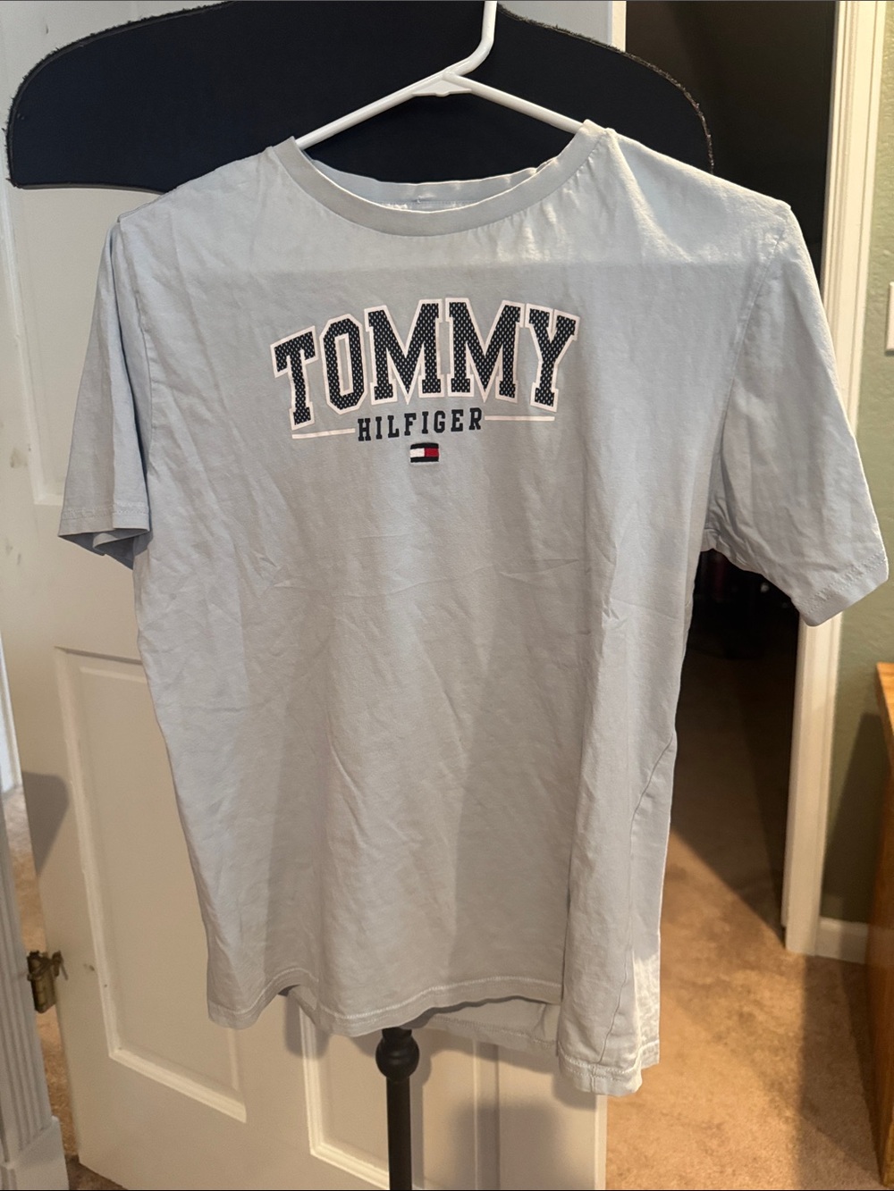 Tommy Hilfiger Light Blue Logo Short Sleeve Tee